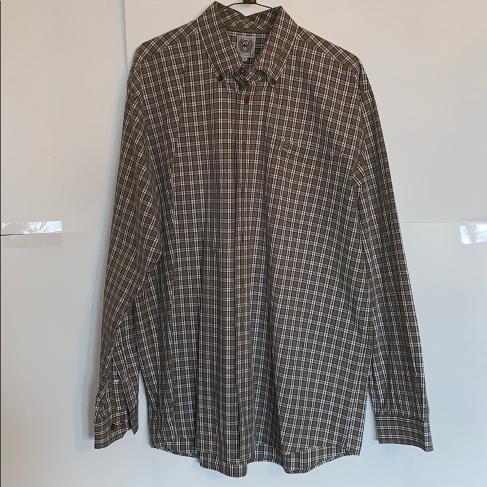Cinch Men’s Brown Stripe Button Down Shirt